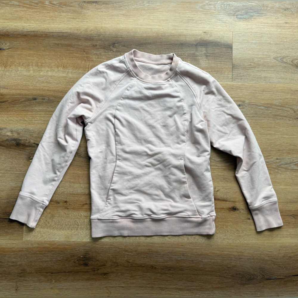 Lululemon light Pink Scuba crew